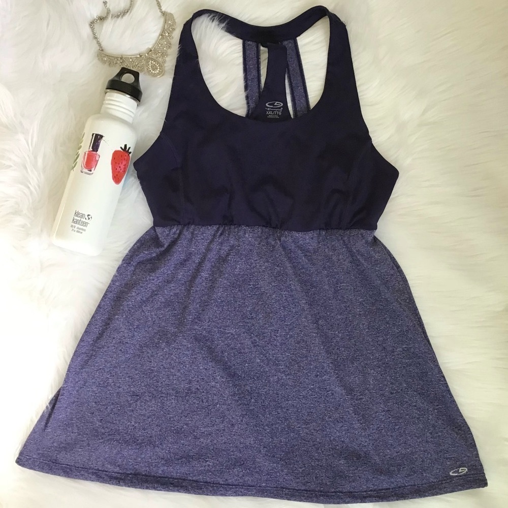 Champion Navy Strappy Back Athletic Workout Top Size XXL
